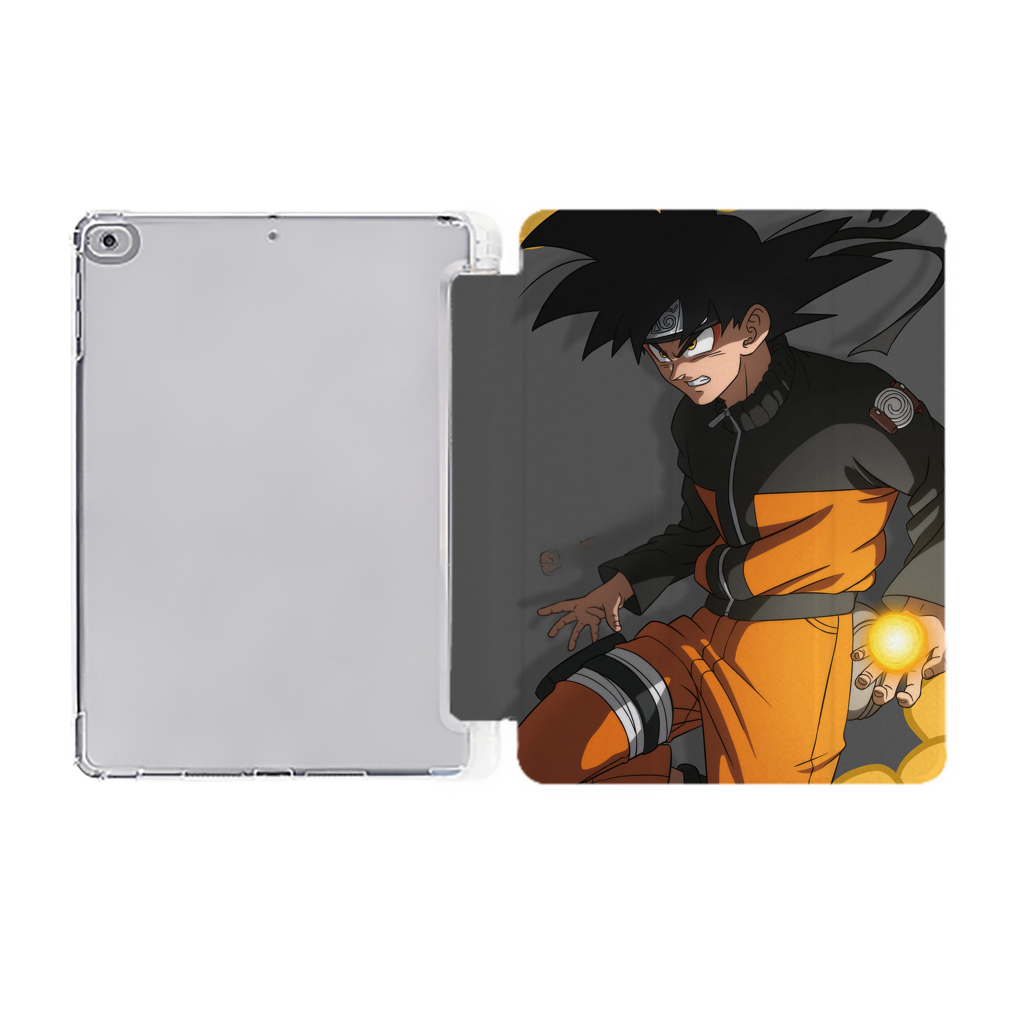 （画像用） ドラゴンボール DRAGON BALL IPad ケース ペン収納付き 三つ折りスタンド PUレザー×シリコン 対応機種9.5/10.5/10.9インチ